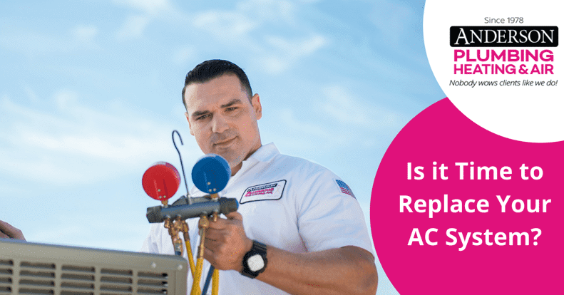 HVAC repair technician holding pressure gauge