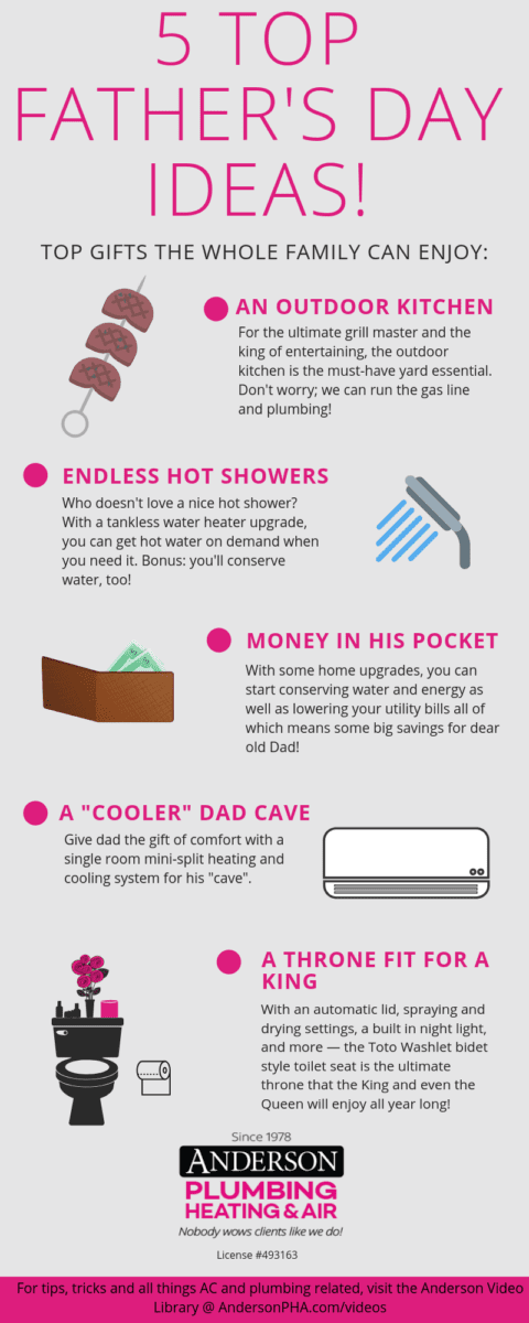 5 Top Father's Day Ideas Infographic