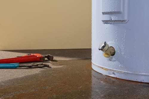 water heater leak